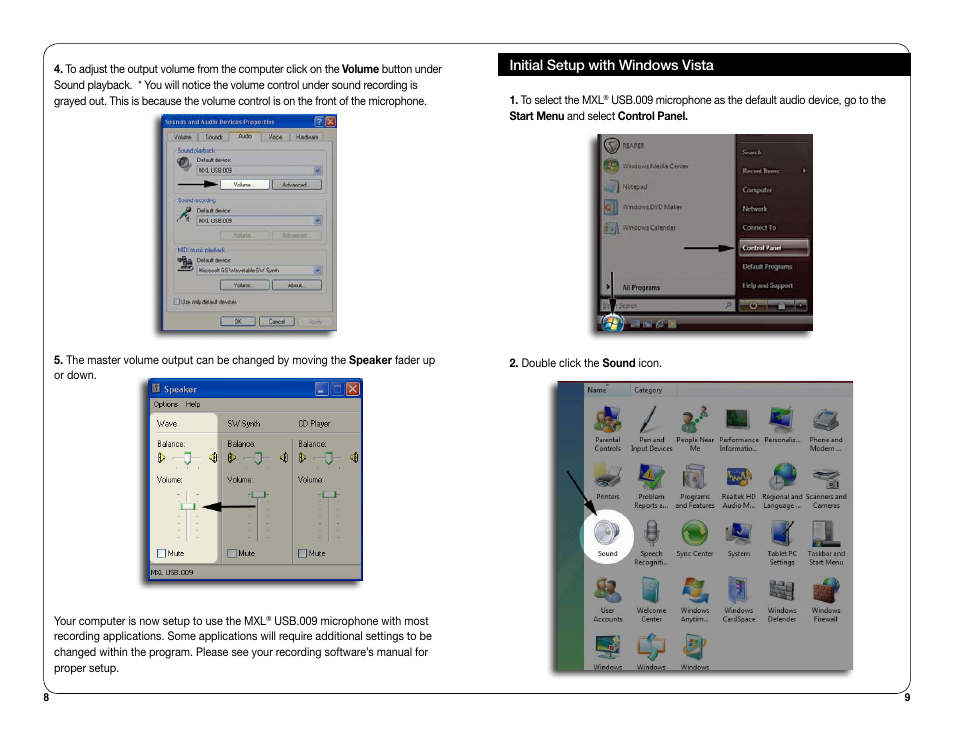 MXL USB.009 User Manual | Page 5 / 11
