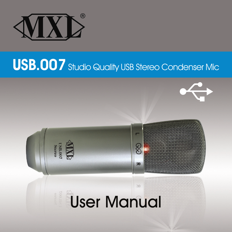 MXL USB.007 User Manual | 11 pages