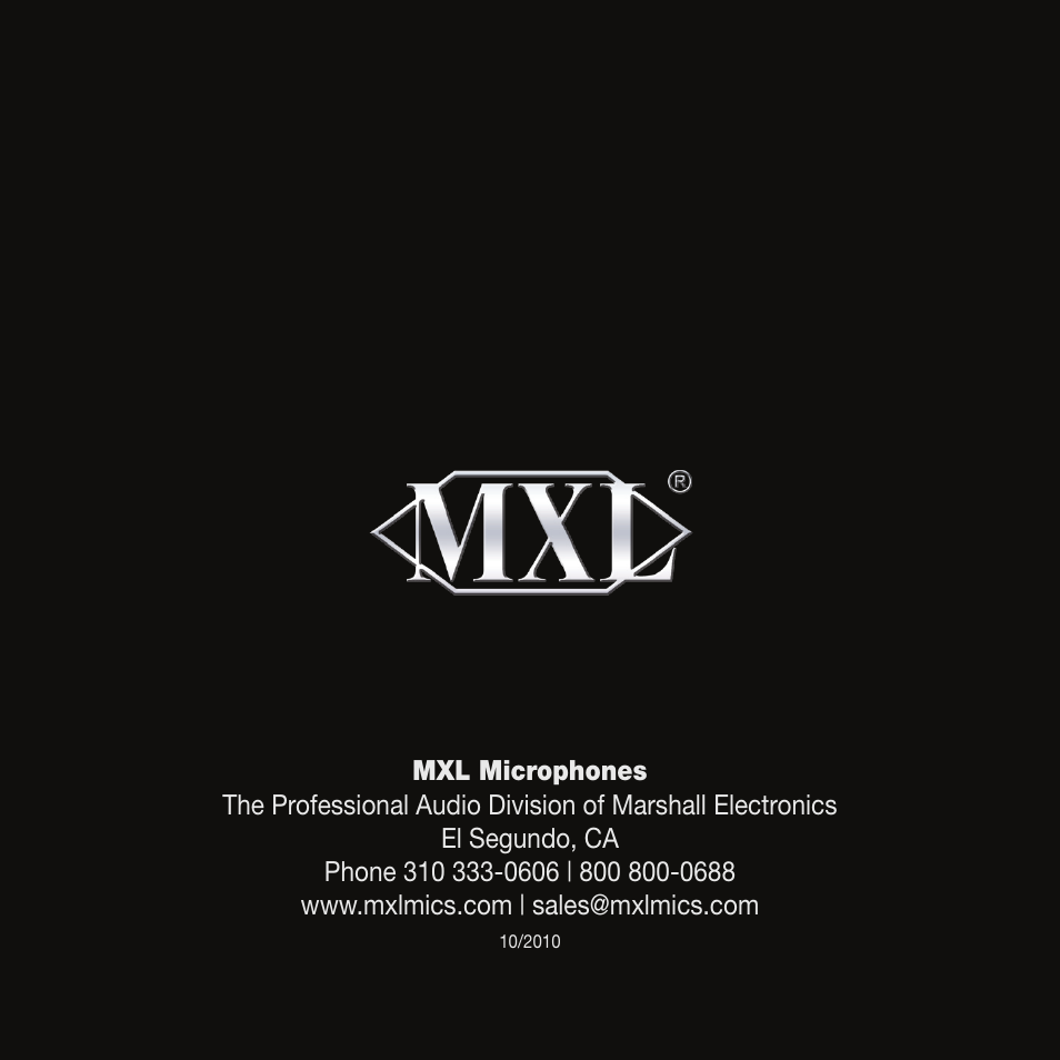 Mxl usb.007 | MXL USB.007 User Manual | Page 11 / 11