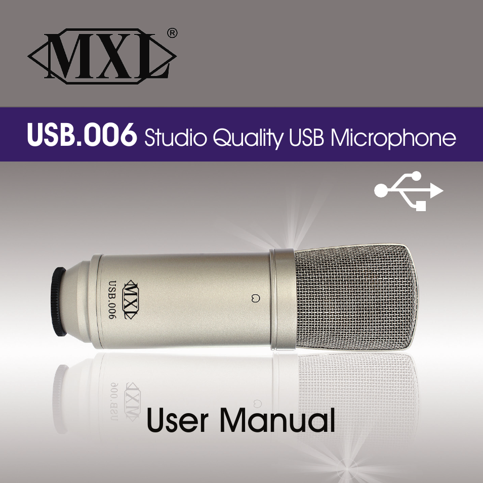 MXL USB.006 User Manual | 11 pages