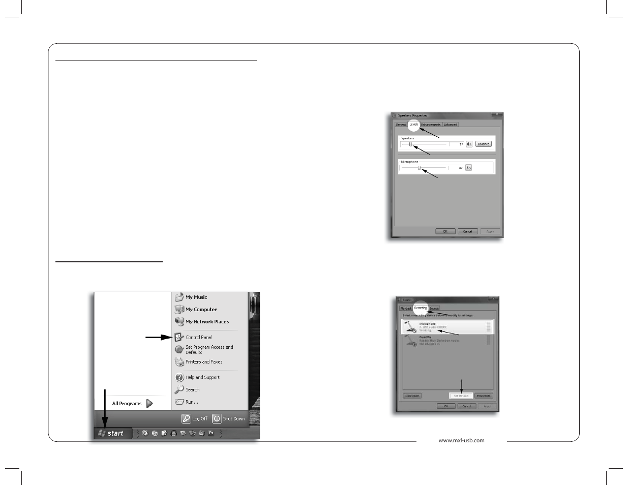 MXL Studio 1 USB User Manual | Page 4 / 6