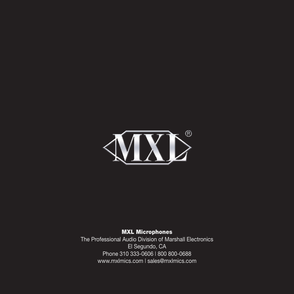 Studio 24 usb | MXL Studio 24 USB User Manual | Page 28 / 28