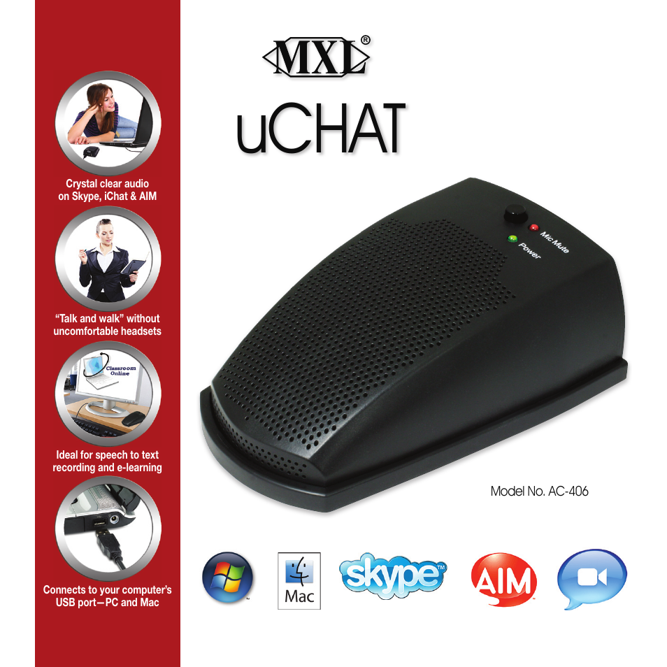MXL AC-406 User Manual | 5 pages