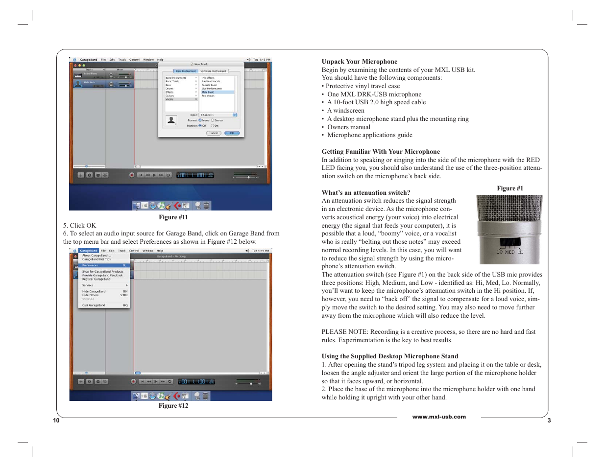 MXL DRK-MAC User Manual | Page 3 / 6