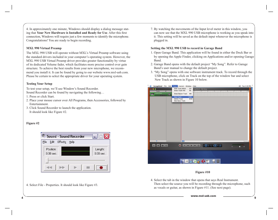 MXL 990 USB User Manual | Page 4 / 6