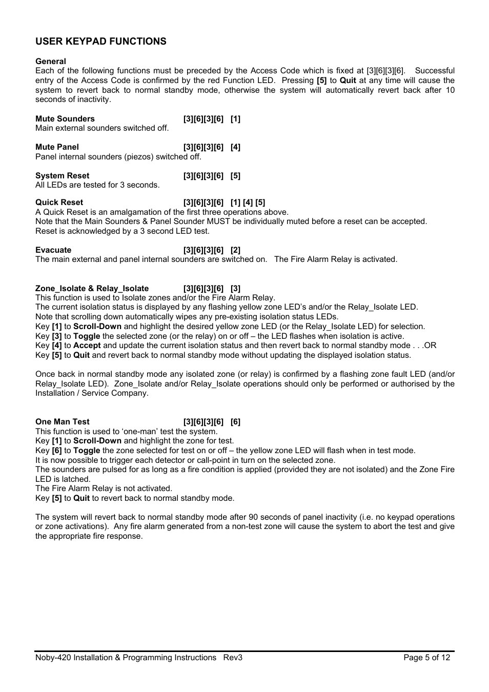 Noby UK Noby-420 2-Zone User Manual | Page 5 / 12