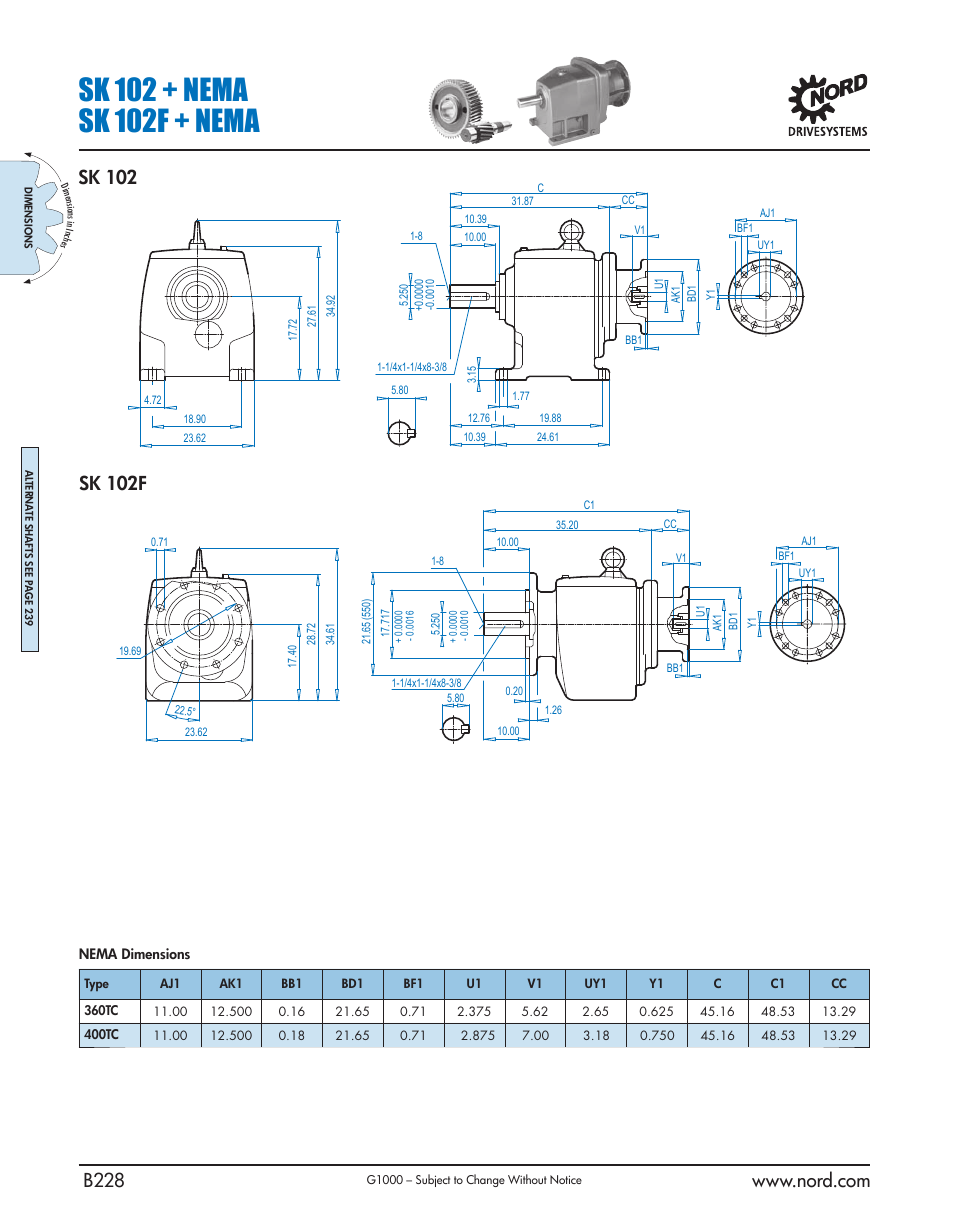 NORD Drivesystems B1000 User Manual | Page 230 / 820