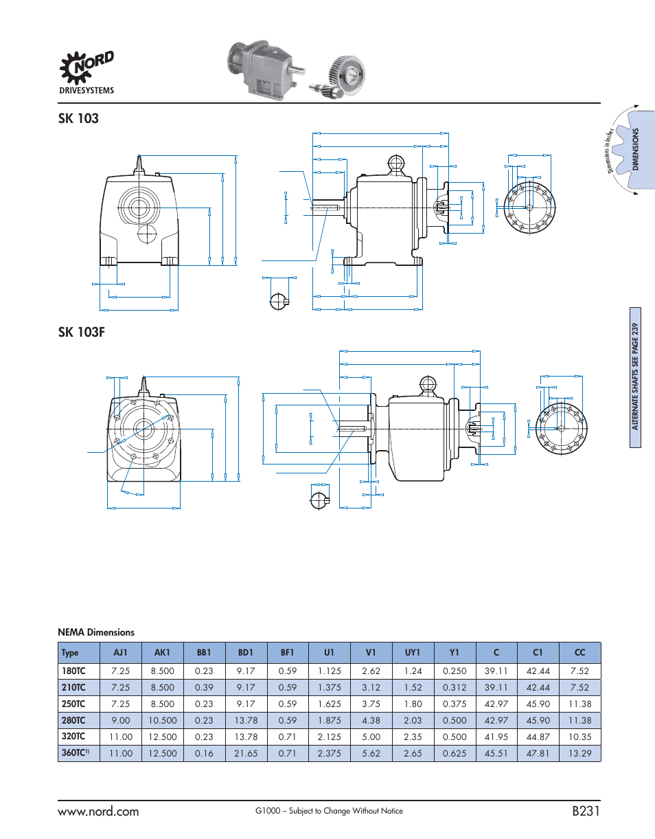 NORD Drivesystems B1000 User Manual | Page 233 / 820