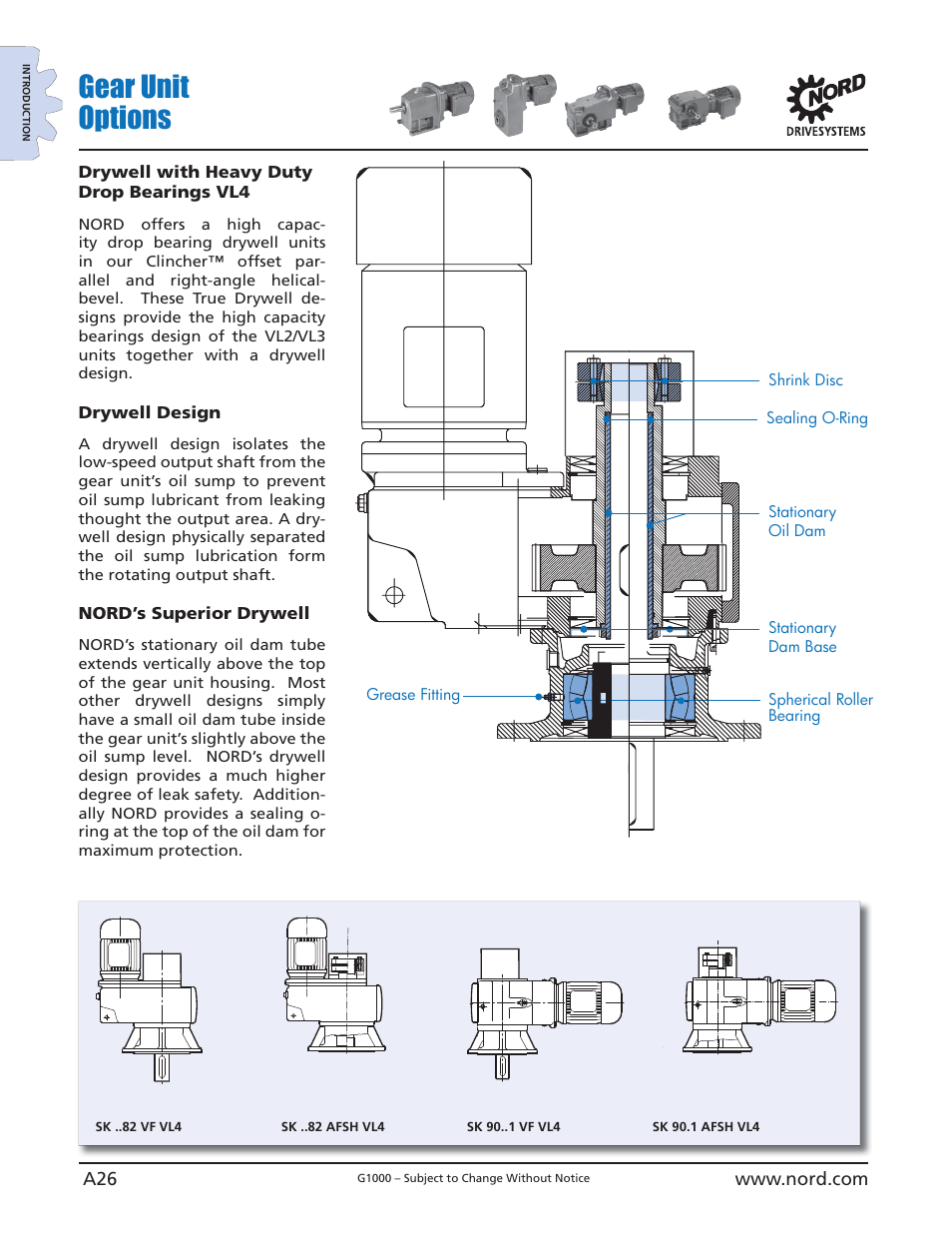 Gear unit options | NORD Drivesystems B1000 User Manual | Page 28 / 820