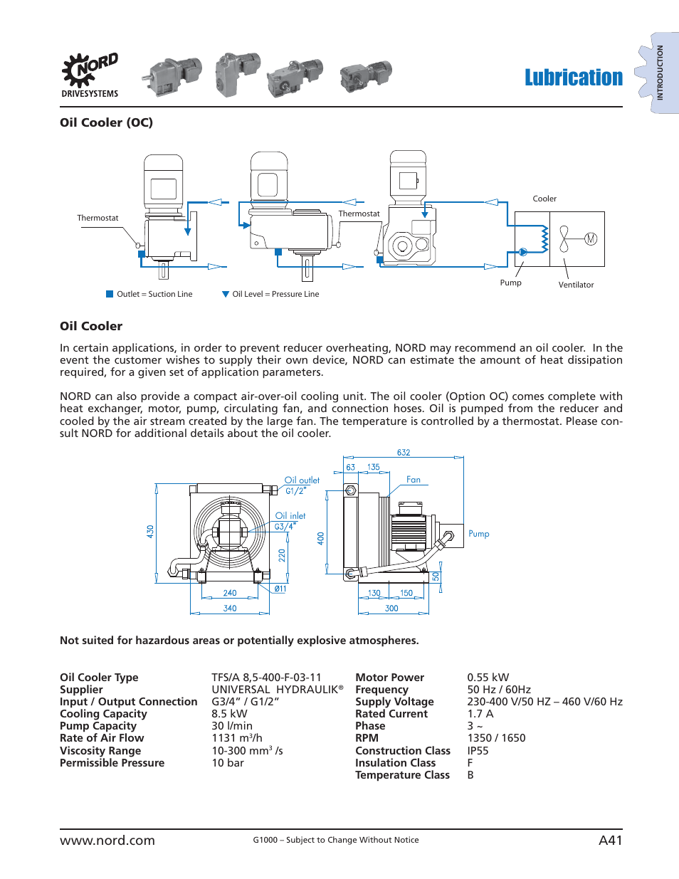 Lubrication | NORD Drivesystems B1000 User Manual | Page 43 / 820