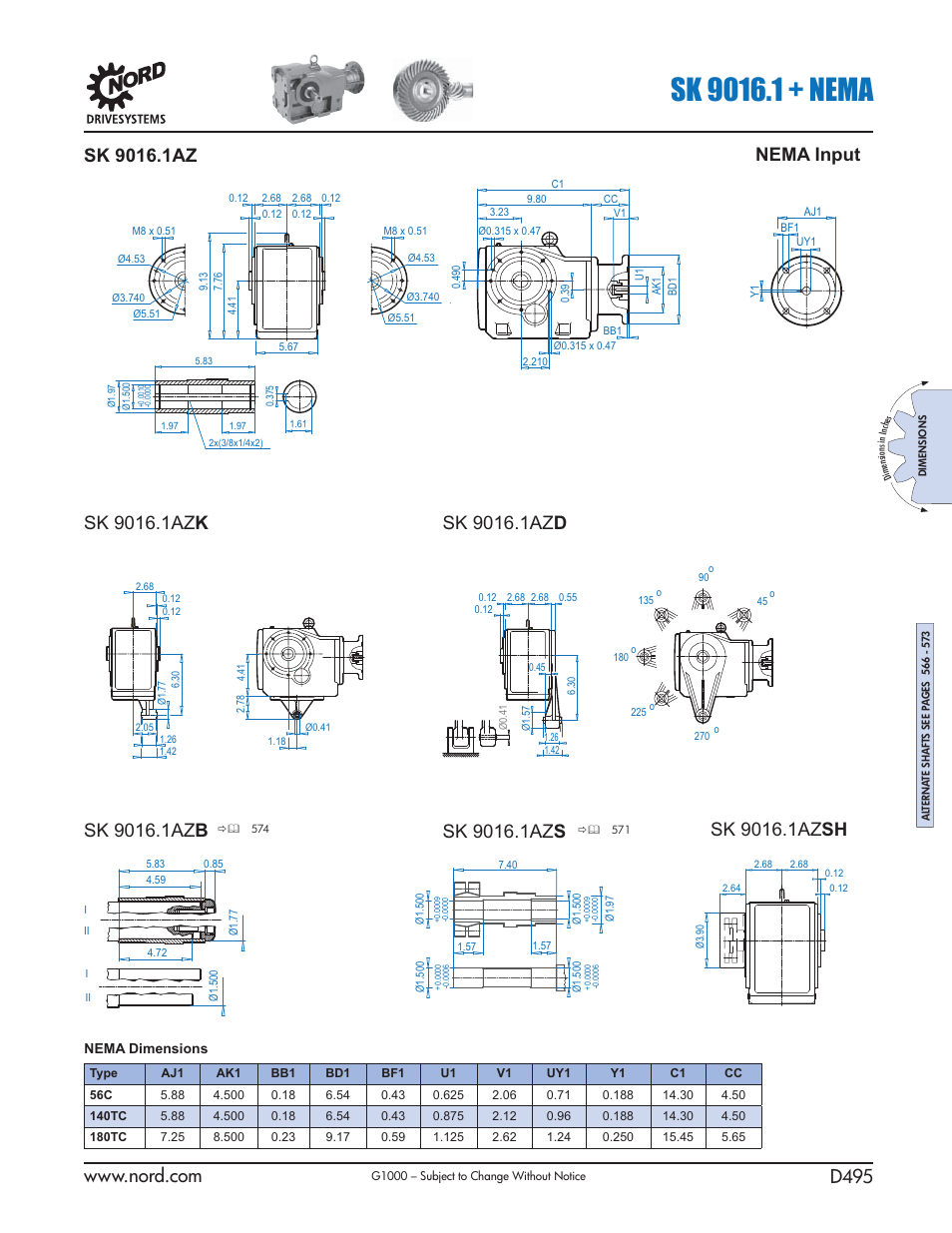 Nema input | NORD Drivesystems B1000 User Manual | Page 497 / 820