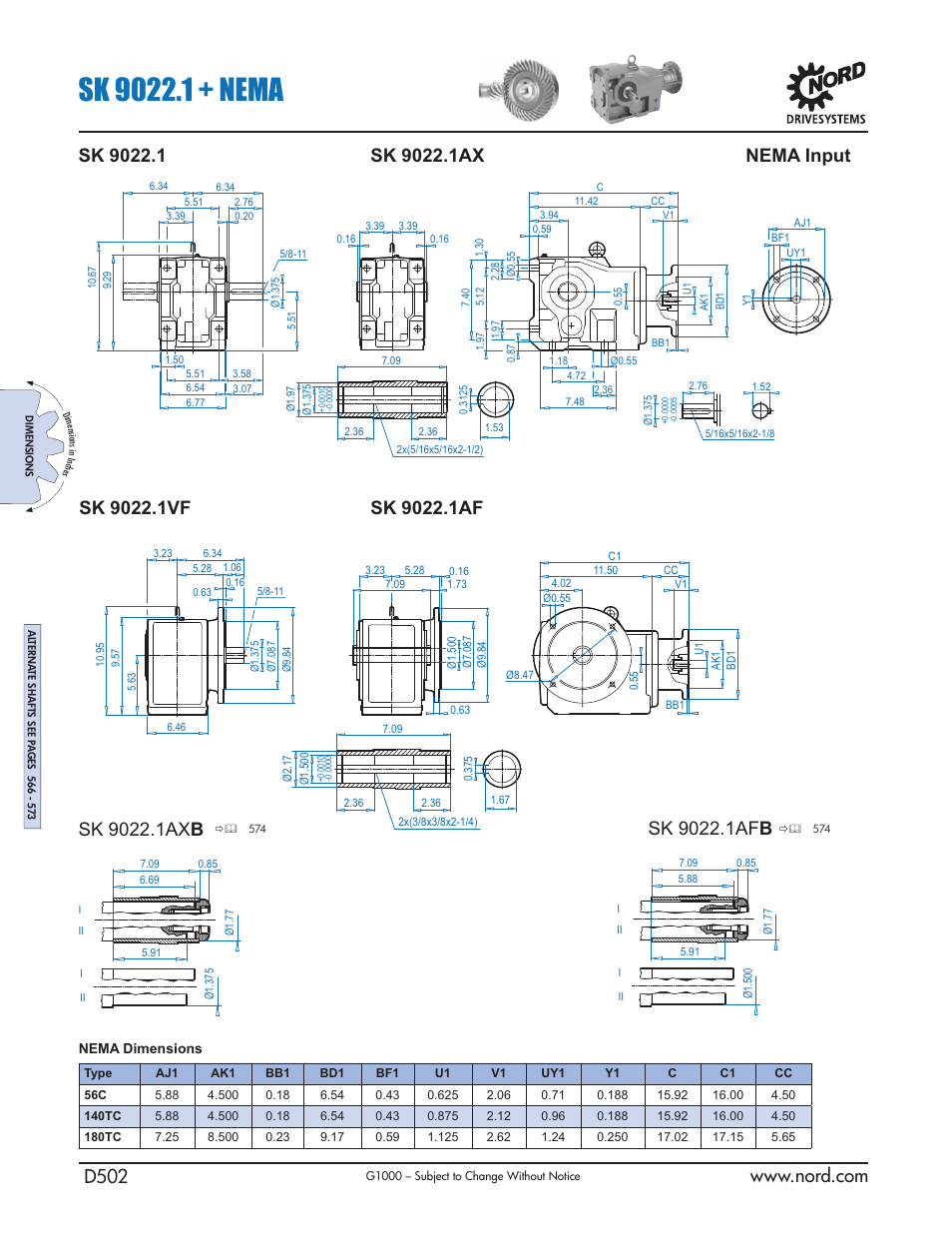 Nema input | NORD Drivesystems B1000 User Manual | Page 504 / 820