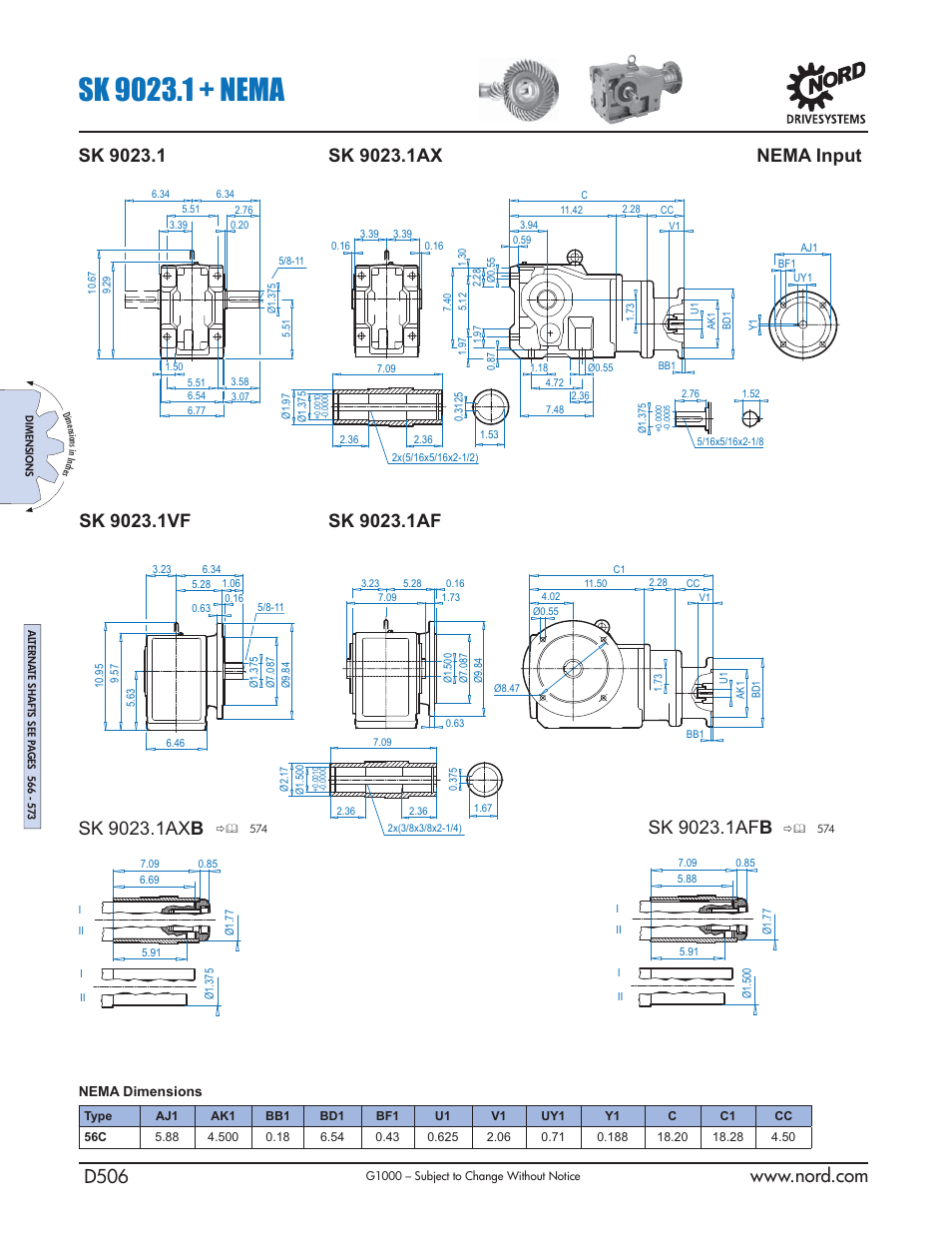 Nema input | NORD Drivesystems B1000 User Manual | Page 508 / 820