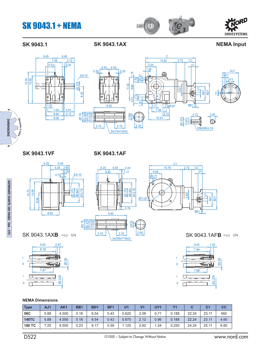 Nema input | NORD Drivesystems B1000 User Manual | Page 524 / 820