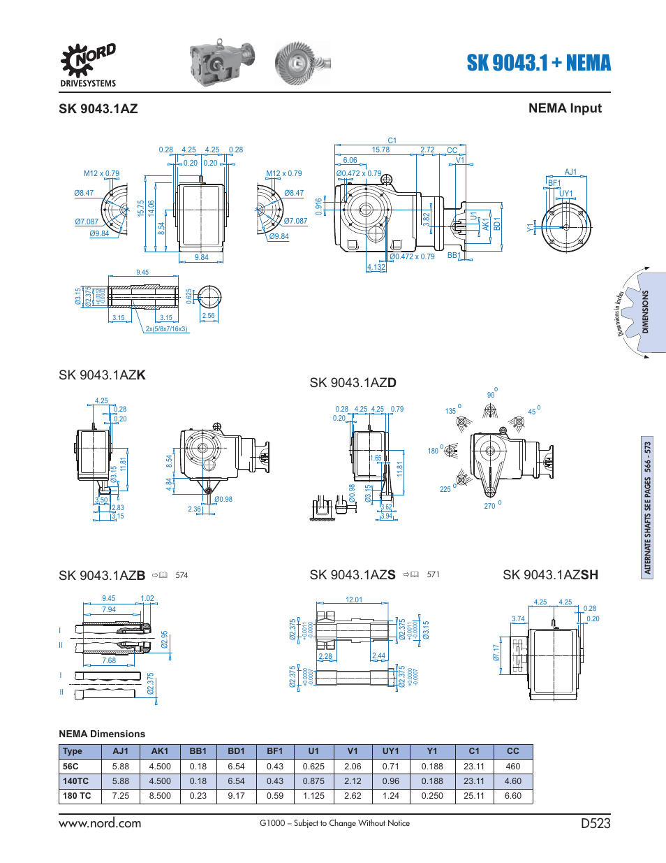 Nema input | NORD Drivesystems B1000 User Manual | Page 525 / 820