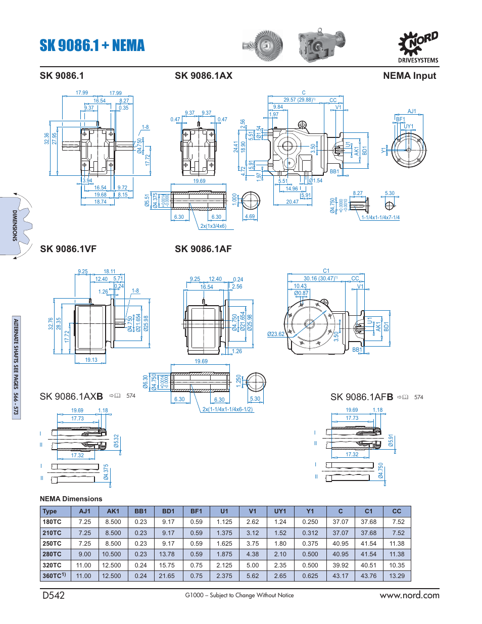 Nema input | NORD Drivesystems B1000 User Manual | Page 544 / 820