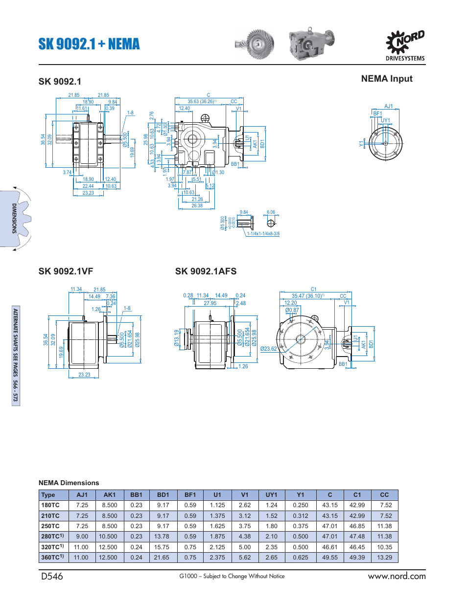 Nema input | NORD Drivesystems B1000 User Manual | Page 548 / 820
