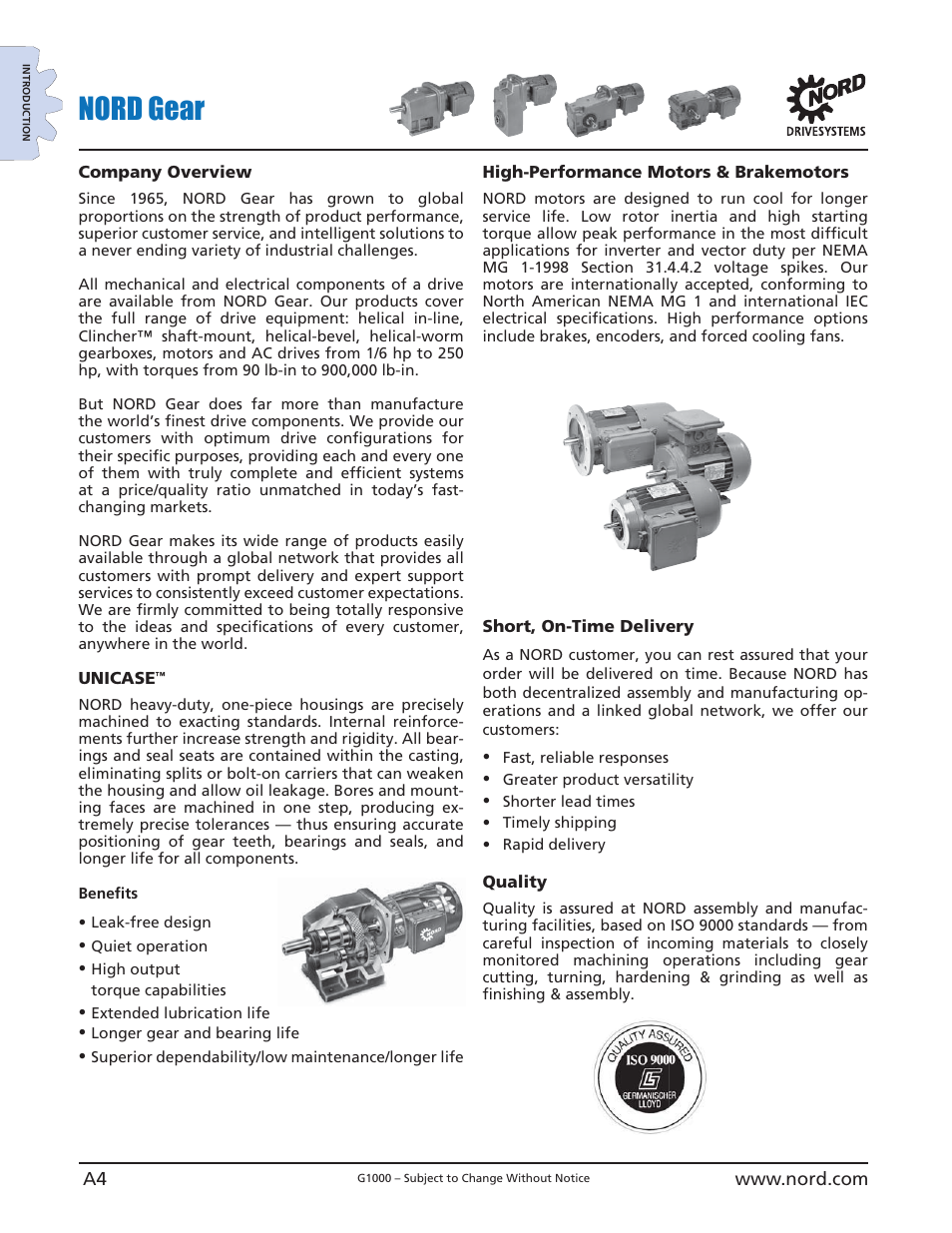 Nord gear | NORD Drivesystems B1000 User Manual | Page 6 / 820