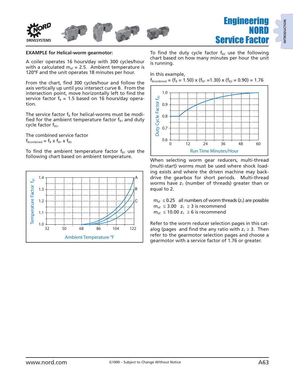 Engineering nord service factor | NORD Drivesystems B1000 User Manual | Page 65 / 820