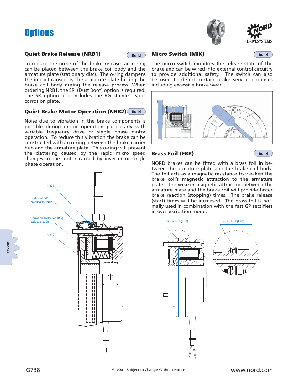 Options | NORD Drivesystems B1000 User Manual | Page 740 / 820