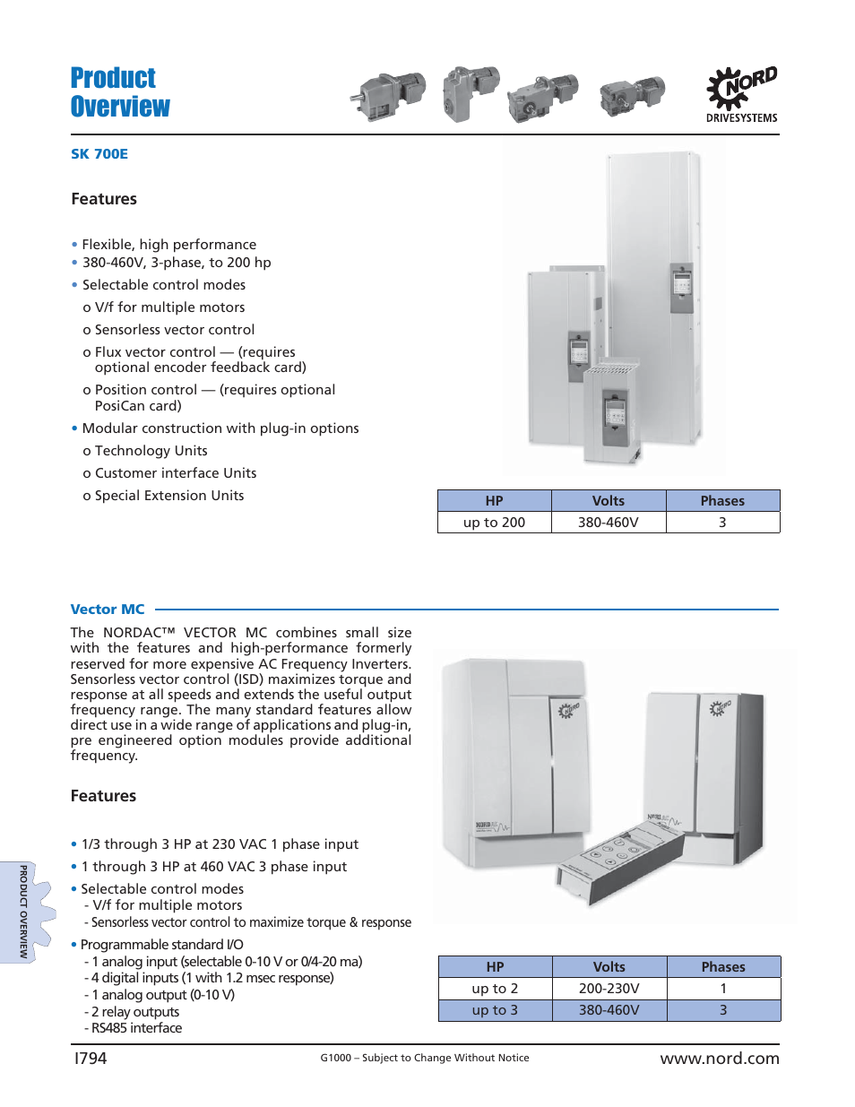 Product overview | NORD Drivesystems B1000 User Manual | Page 796 / 820