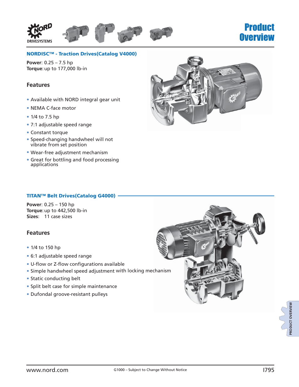 Product overview | NORD Drivesystems B1000 User Manual | Page 797 / 820