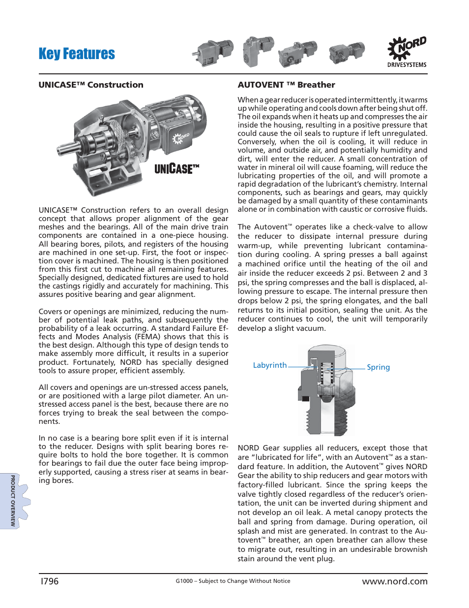 Key features | NORD Drivesystems B1000 User Manual | Page 798 / 820