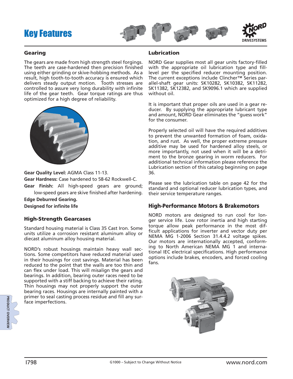 Key features | NORD Drivesystems B1000 User Manual | Page 800 / 820