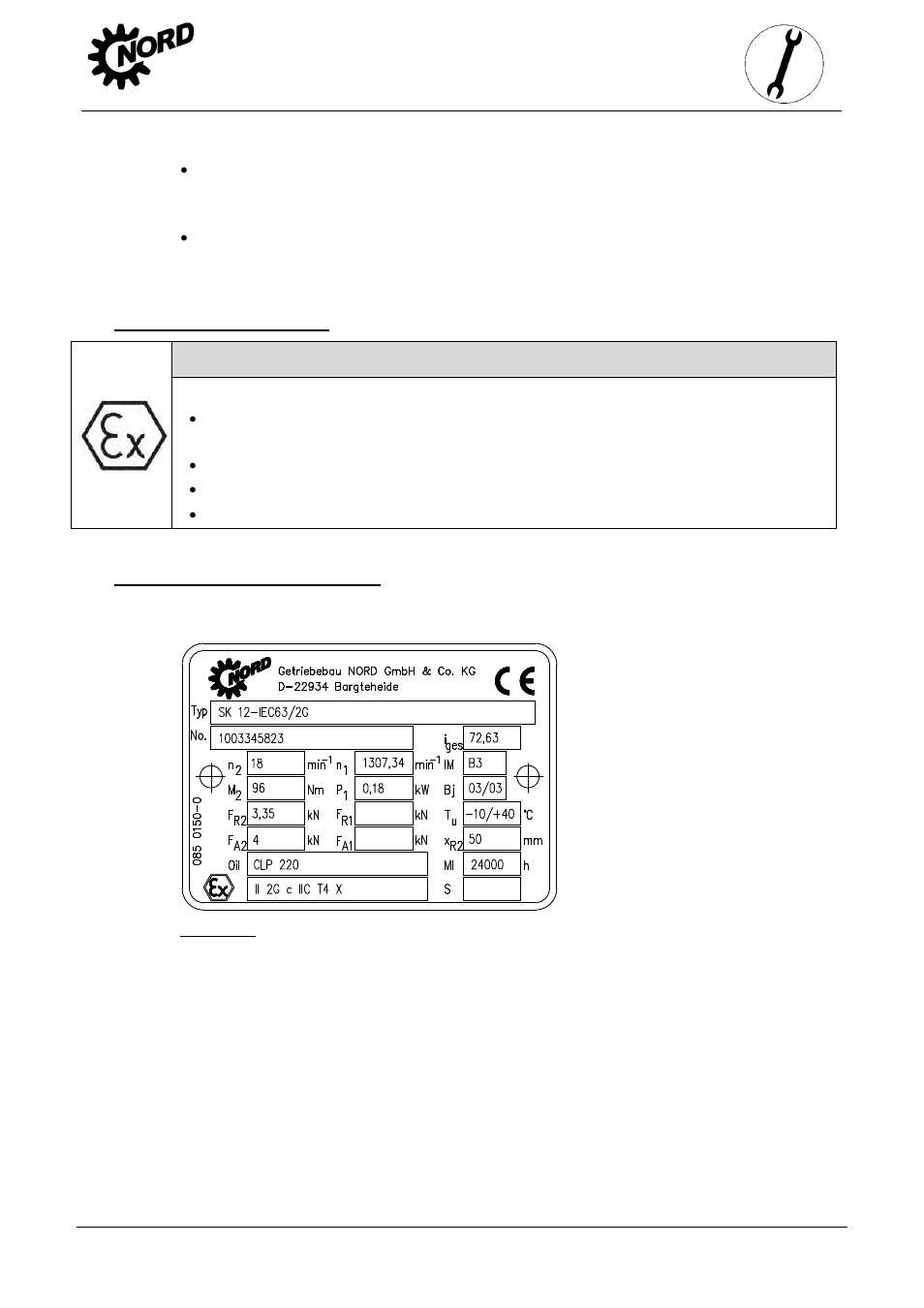 Storage, preparation, installation | NORD Drivesystems B2000 User Manual | Page 13 / 60