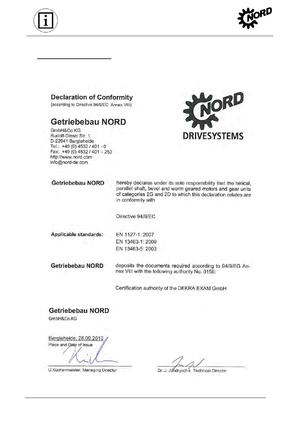 Appendix | NORD Drivesystems B2000 User Manual | Page 56 / 60