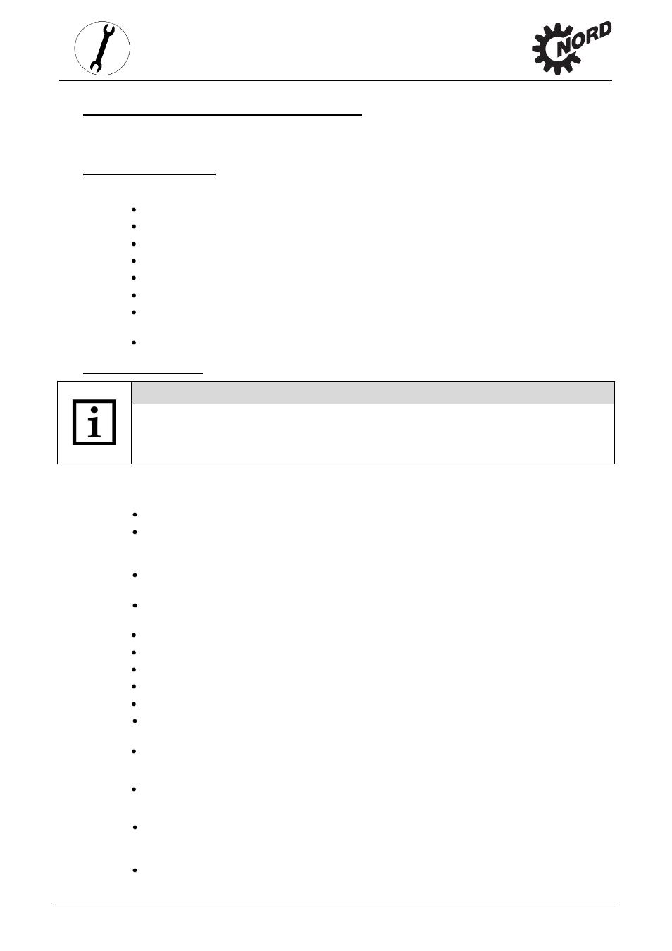 Storage, transport, preparation, installation | NORD Drivesystems B1050 User Manual | Page 7 / 36