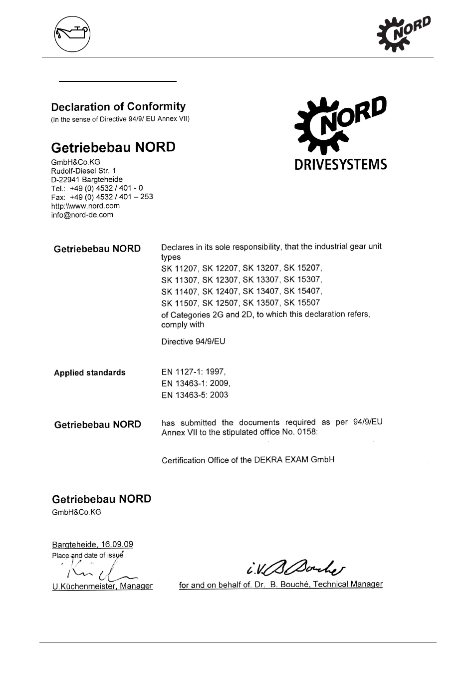 Appendix | NORD Drivesystems B2050 User Manual | Page 46 / 48