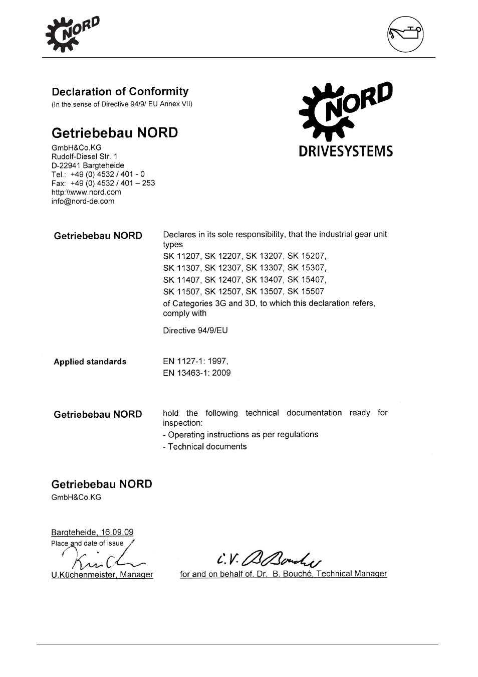 Appendix | NORD Drivesystems B2050 User Manual | Page 47 / 48