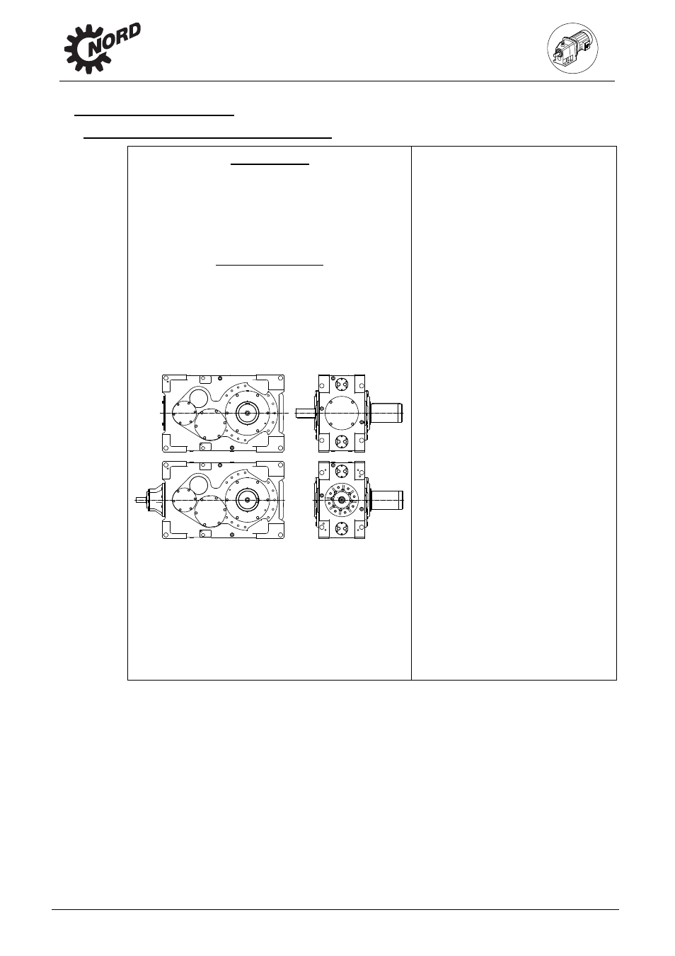 Description of gear units | NORD Drivesystems B2050 User Manual | Page 7 / 48