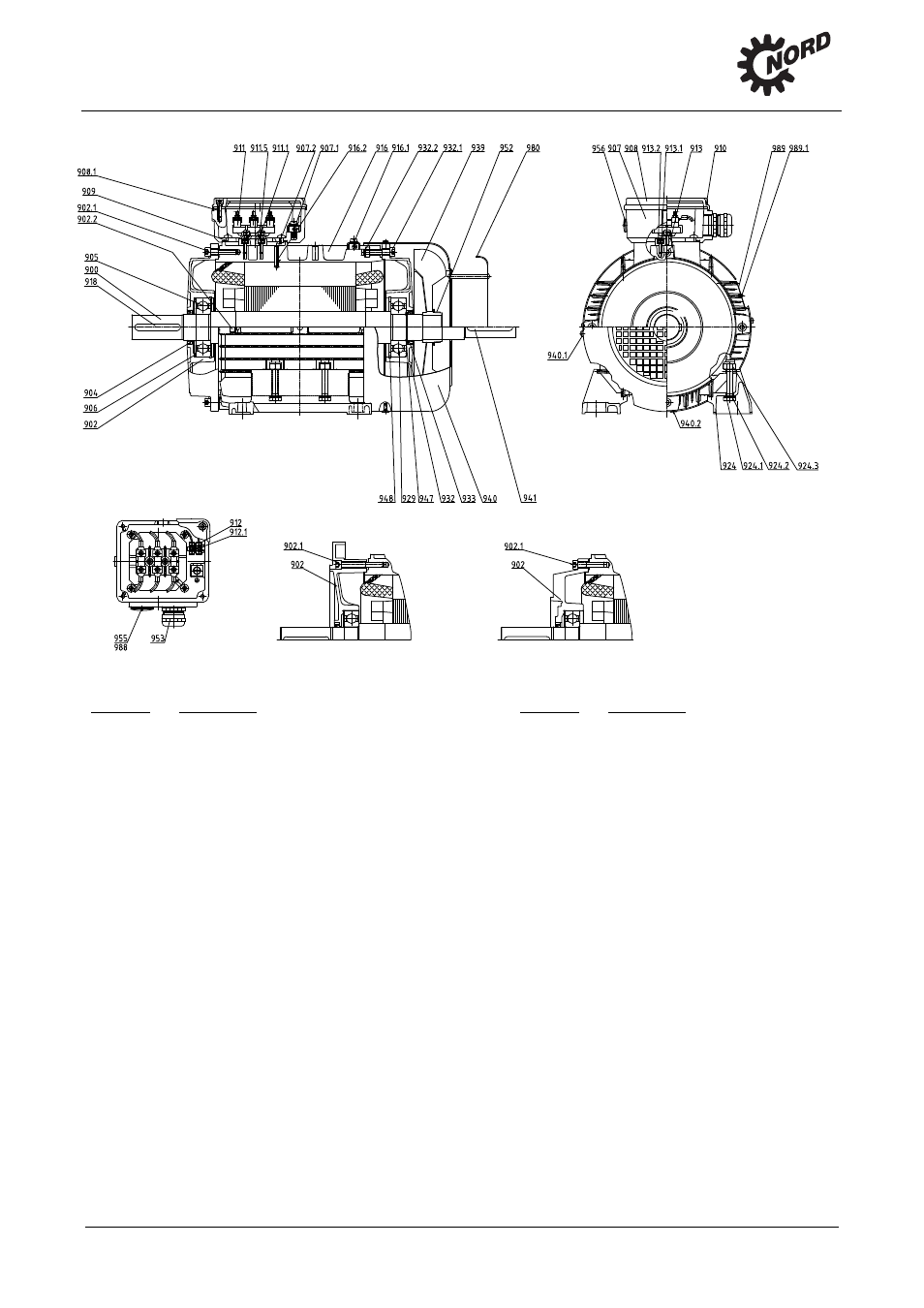 Spare parts drawing and spare parts list | NORD Drivesystems B1091 User Manual | Page 21 / 28