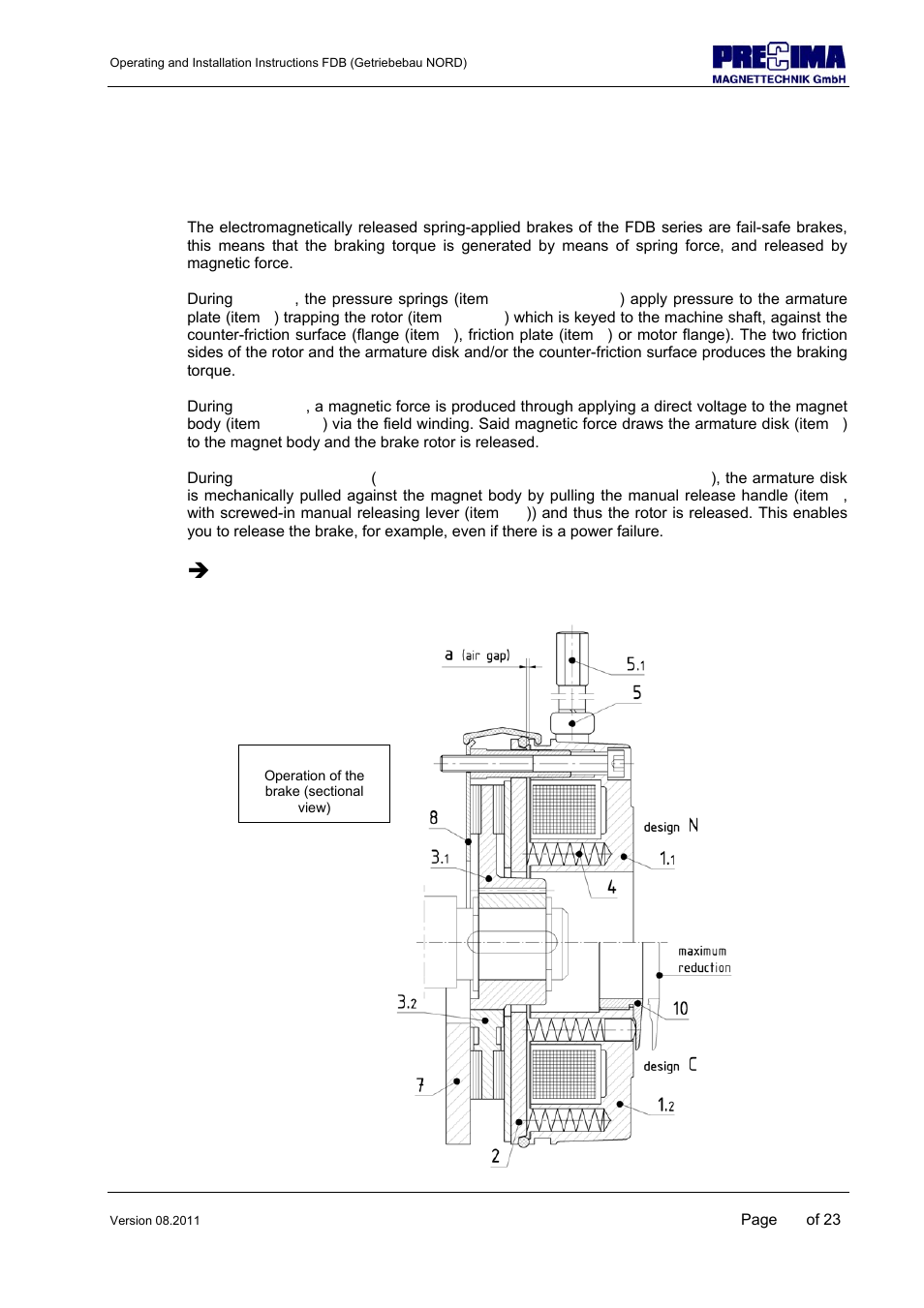 Î attention | NORD Drivesystems B1904 User Manual | Page 10 / 23