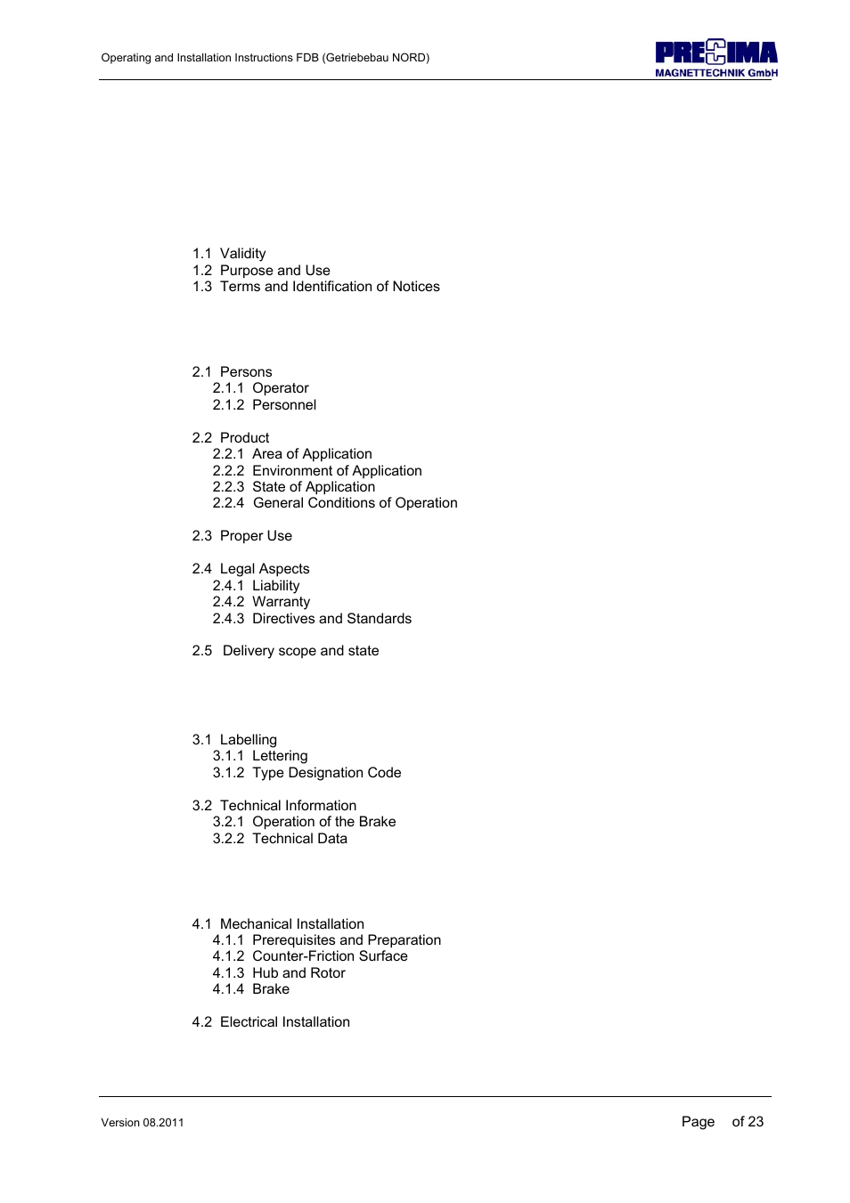 NORD Drivesystems B1904 User Manual | Page 2 / 23