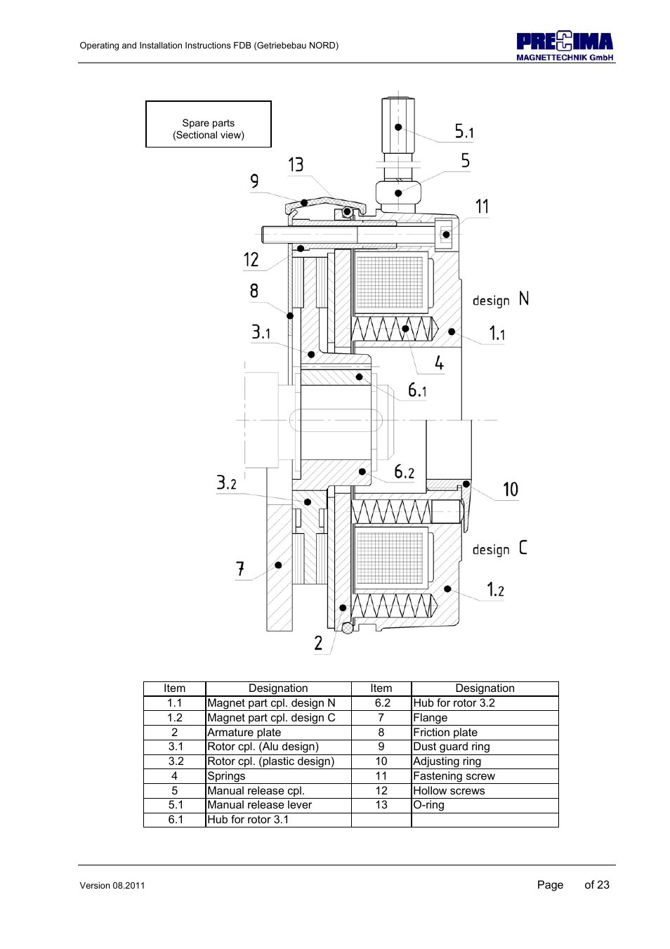 NORD Drivesystems B1904 User Manual | Page 23 / 23