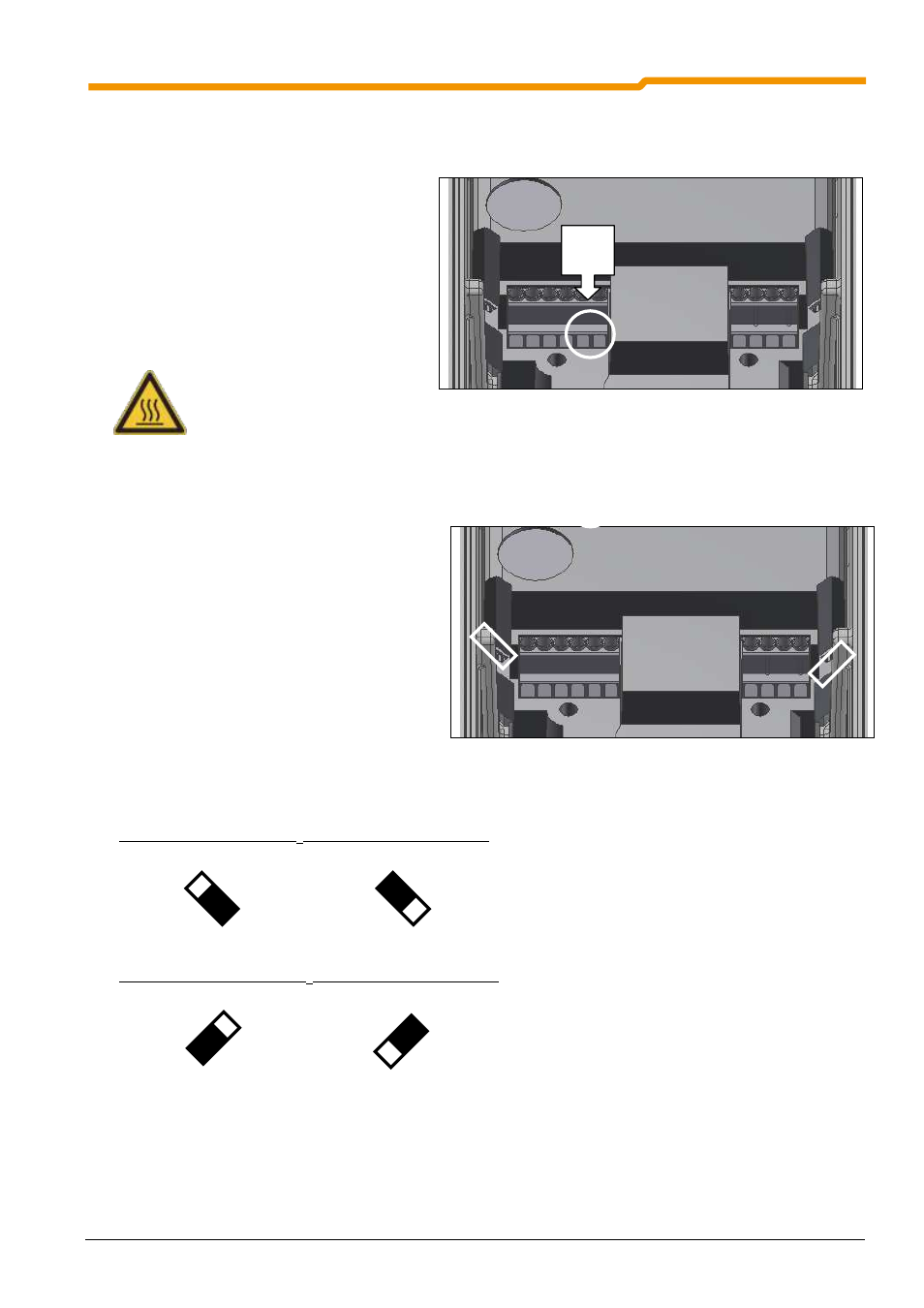 3 brake resistor connection (-b, +b) (only size 2), 4 mains supply jumpers | NORD Drivesystems BU0180 User Manual | Page 33 / 184