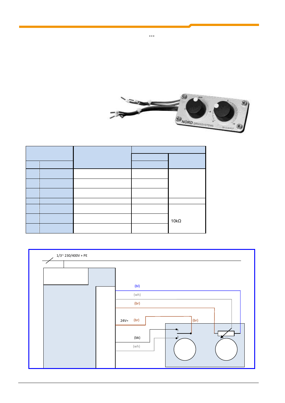 3 details of internal customer units sk cu4, 1 potentiometer adapter, sk cu4-pot | NORD Drivesystems BU0180 User Manual | Page 54 / 184