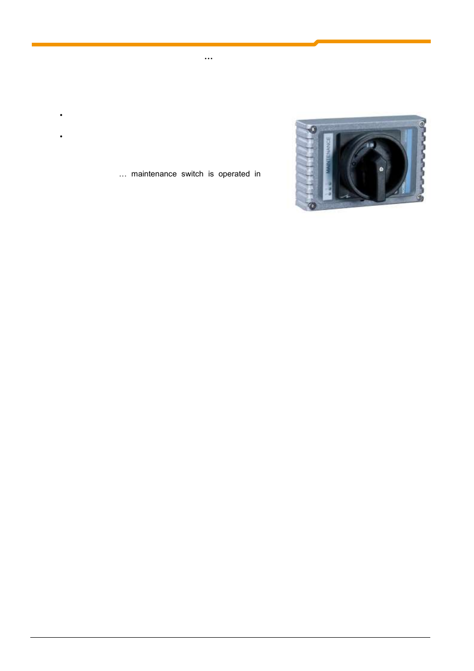 2 maintenance switch, sk tu4-msw | NORD Drivesystems BU0180 User Manual | Page 62 / 184