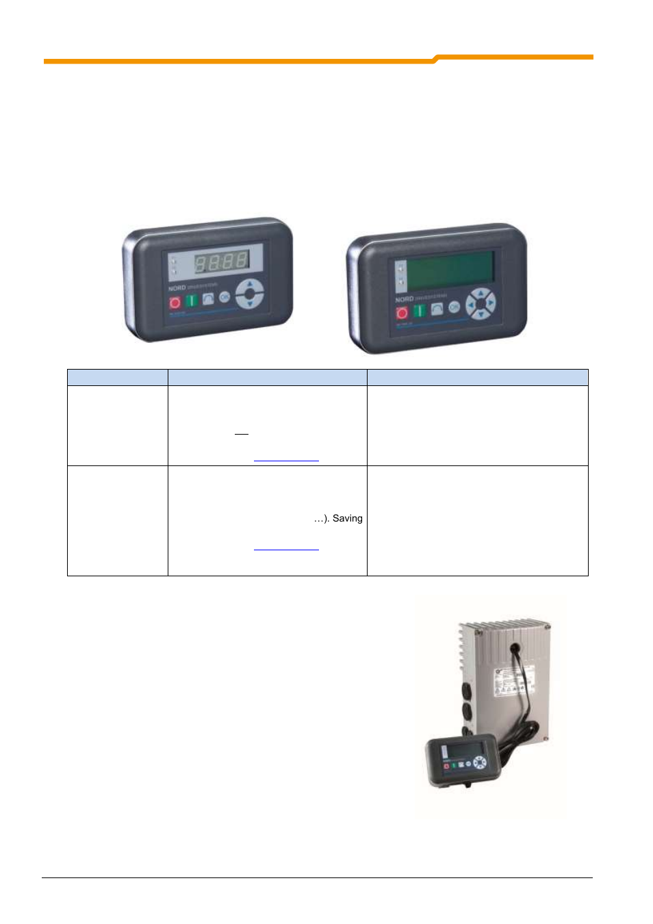 2 overview of external control devices | NORD Drivesystems BU0180 User Manual | Page 64 / 184