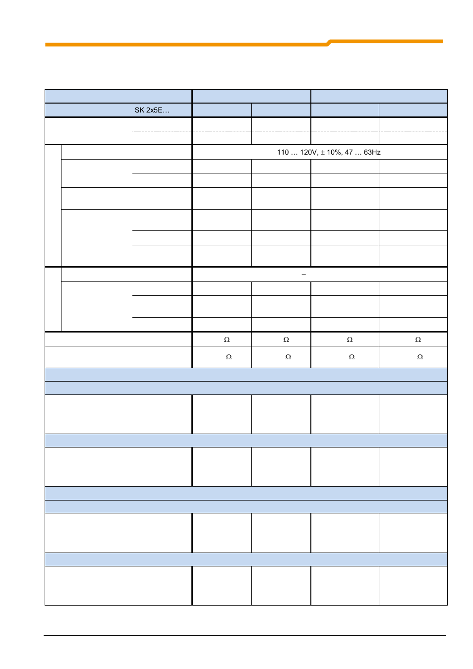 1 electrical data 1~115v | NORD Drivesystems BU0200 User Manual | Page 274 / 314