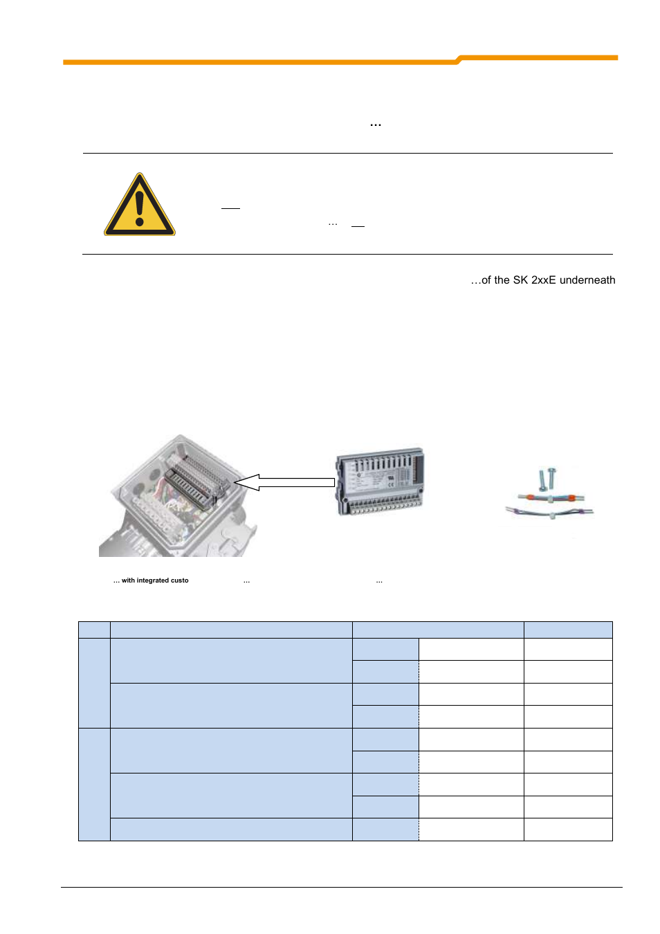 2 installation of optional modules, 1 installation of internal customer units sk cu4, 2 installation of optional modules 3.2.1 | NORD Drivesystems BU0200 User Manual | Page 74 / 314