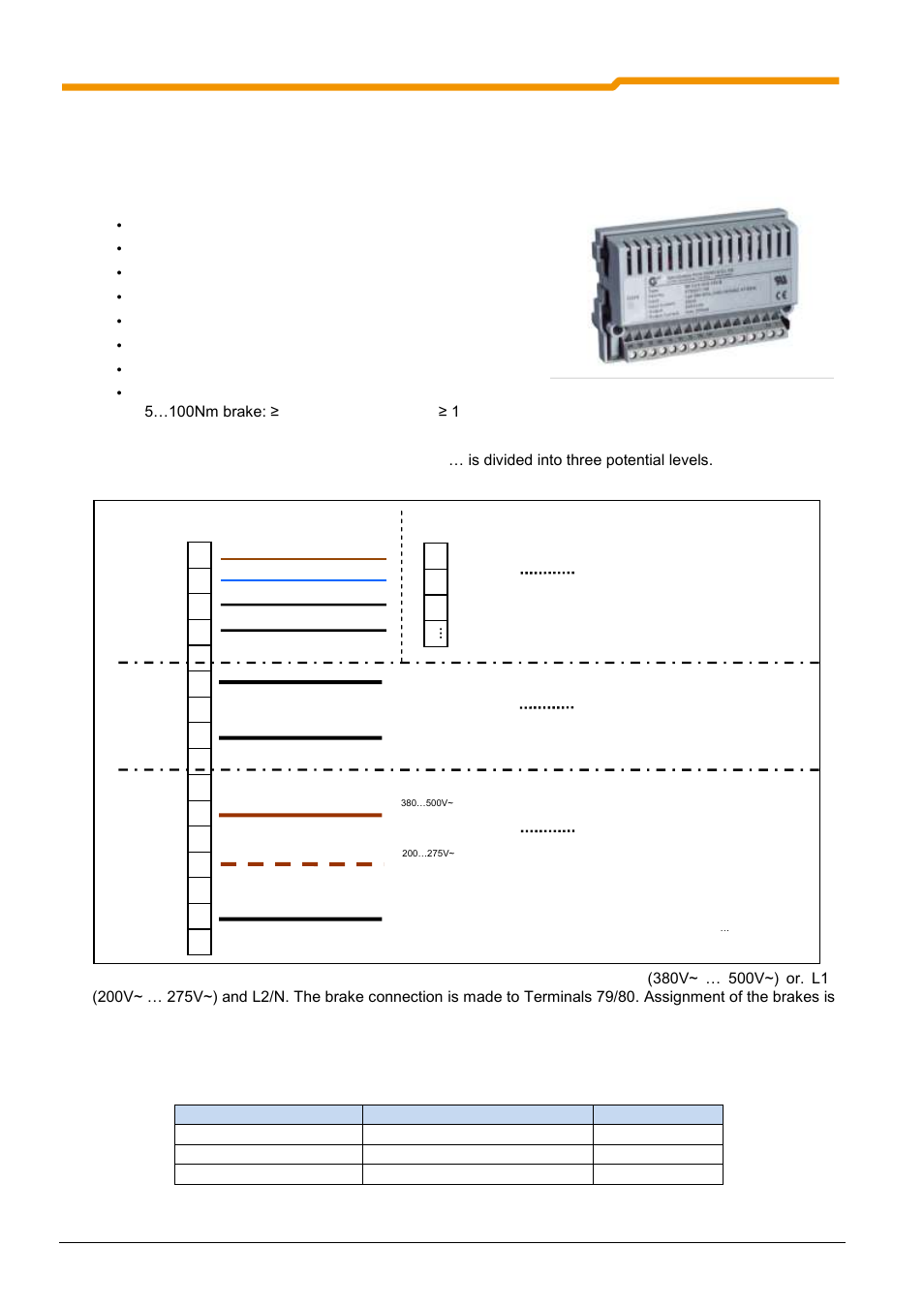 7 electronic brake rectifier, sk cu4-mbr, Electronic brake rectifier, sk cu4-mbr | NORD Drivesystems BU0200 User Manual | Page 95 / 314