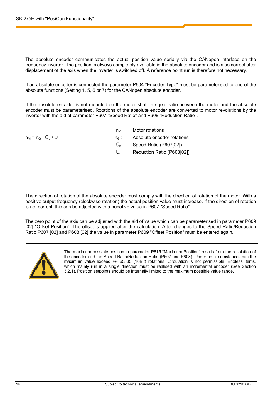 NORD Drivesystems BU0210 User Manual | Page 16 / 60