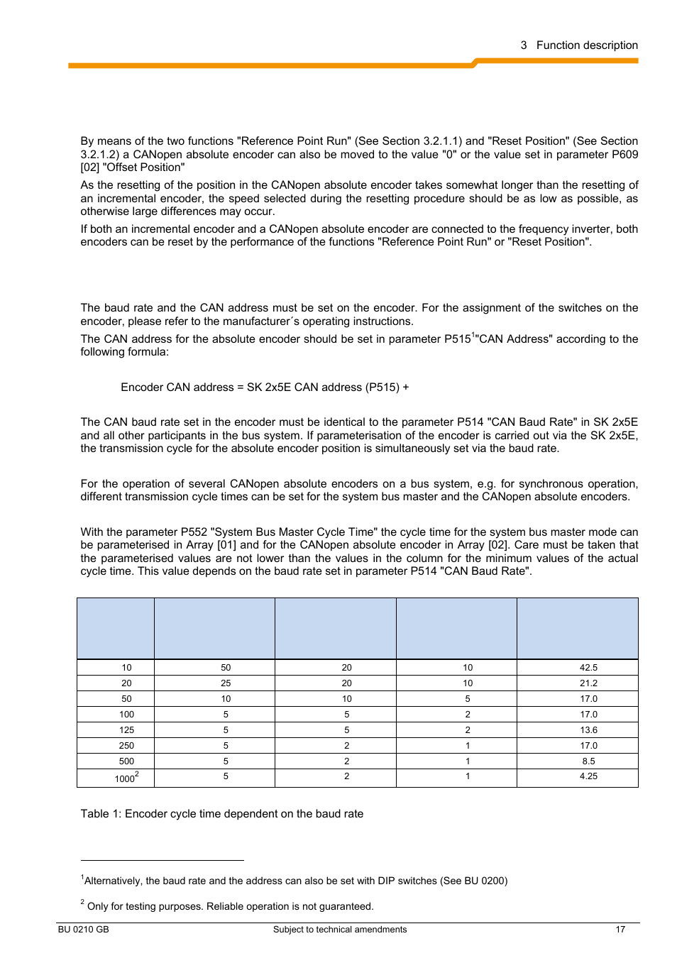 NORD Drivesystems BU0210 User Manual | Page 17 / 60