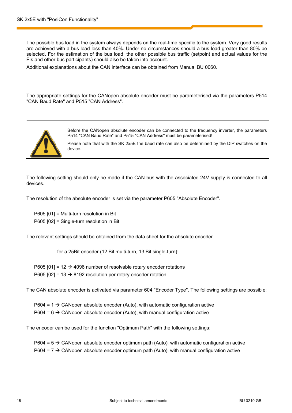 NORD Drivesystems BU0210 User Manual | Page 18 / 60