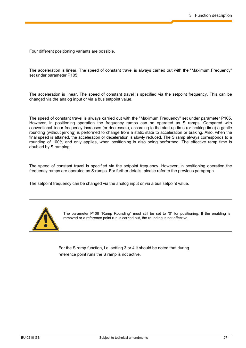 6 position control functions (p600) | NORD Drivesystems BU0210 User Manual | Page 27 / 60