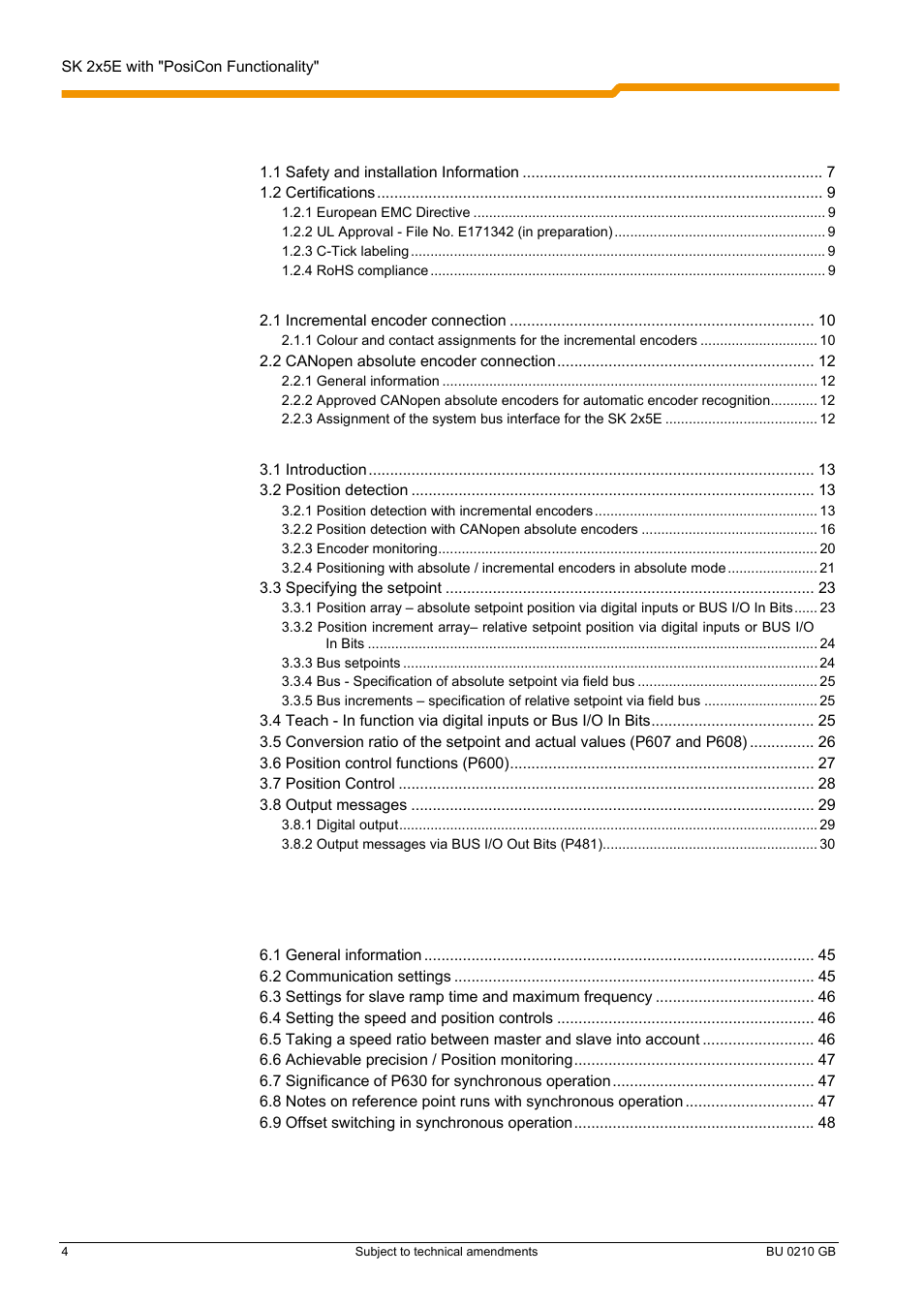 NORD Drivesystems BU0210 User Manual | Page 4 / 60